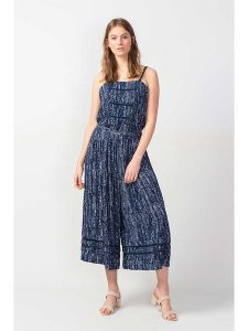 SKFK Top "Maiama" w kolorze granatowym rozmiar: 40. Niebieskie topy SKFK, bez wzorów, z wiskozy, bez kołnierzyka, bez ramiączek. Za 43,99 zł.