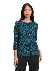 Betty Barclay Bluza w kolorze czarno-turkusowym rozmiar: 46. Czarne bluzy Betty Barclay, bez wzorów, bez kaptura. Za 113,99 zł.