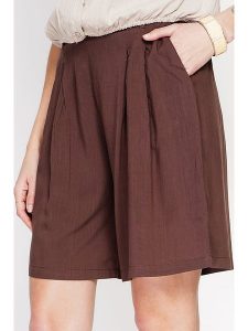 ASSUILI Bermudy w kolorze brązowym rozmiar: 38. Brązowe szorty Assuili, bez wzorów. Za 100,99 zł.