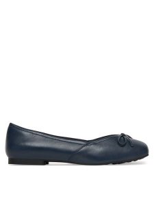 Caprice Baleriny 9-22109-46 Granatowy. Niebieskie balerinki Caprice, bez wzorów, ze skóry, bez obcasa, bez zapięcia. Za 231,99 zł.
