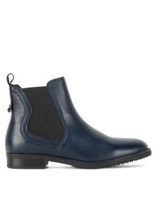 Lasocki Botki WI23-DALIA3-21 Granatowy. Niebieskie botki Lasocki, bez wzorów, ze skóry, bez obcasa, na płaskiej podeszwie, bez zapięcia. Za 239,99 zł.