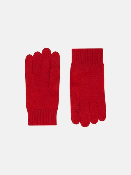 Perfect Cashmere Kaszmirowe rękawiczki "Yann" w kolorze czerwonym rozmiar: onesize. Czerwone rękawiczki Perfect Cashmere, bez wzorów, z kaszmiru. Za 130,99 zł.