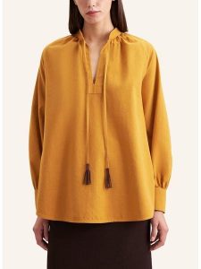 Seidensticker Bluzka w kolorze musztardowym rozmiar: 44. Żółte bluzki Seidensticker, bez wzorów, bez kołnierzyka, bez ramiączek. Za 257,92 zł.