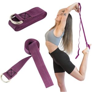 Fit.me Pasek do jogi Fioletowy. Fioletowe paski FIT.ME, bez wzorów, sportowe. Za 34,99 zł.