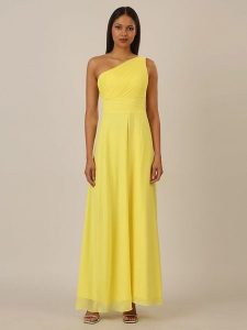 APART Sukienka w kolorze żółtym rozmiar: 42. Żółte sukienki Apart, bez wzorów, bez kołnierzyka, bez ramiączek, maxi. Za 248,58 zł.