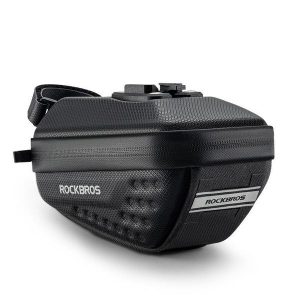 Torebka pod siodełko rowerowe Rockbros 30130050001. Czarne torebki klasyczne ROCKBROS, bez wzorów, bez dodatków. Za 92,00 zł.