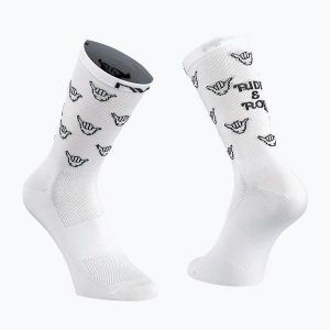 Skarpety rowerowe NORTHWAVE Ride &Roll Sock biały. Białe skarpetki Northwave, bez wzorów. Za 49,00 zł.