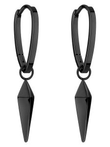 Liebeskind Kolczyki-kreole z zawieszkami rozmiar: onesize. Czarne kolczyki Liebeskind, ze stali. Za 261,67 zł.