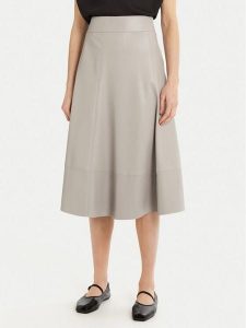 Max Mara Leisure Spódnica z imitacji skóry Marzia 2516771027 Szary Regular Fit. Szare spódnice Max Mara Leisure, xs, bez wzorów, ze skóry. Za 419,99 zł.