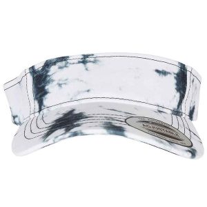 Zakrzywiona Czapka Z Daszkiem Batik Dye. Białe czapki FLEXFIT, bez wzorów. Za 77,99 zł.