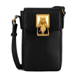 Torebka U.S. Polo Assn. Czarne listonoszki U.S. Polo Assn., bez wzorów, bez dodatków. Za 259,99 zł.