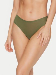 Chantelle Figi brazylijskie Soft Stretch C10630 Zielony. Zielone figi Chantelle, bez wzorów, z syntetyku. Za 59,99 zł.