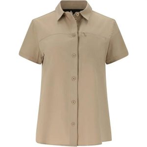 Koszula damska Whistler Jeromy. Brązowe koszule WHISTLER, bez wzorów, bez kołnierzyka, bez ramiączek. Za 240,50 zł.