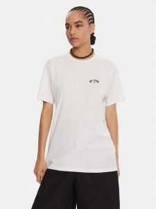 Billabong T-Shirt Arch Wave Ss C1SS65 Biały Regular Fit. Białe t-shirty Billabong, m, bez wzorów, z bawełny, bez kołnierzyka, bez ramiączek. Za 99,99 zł.