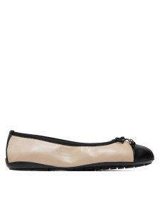 Caprice Baleriny 9-22113-42 Beżowy. Brązowe balerinki Caprice, bez wzorów, ze skóry, bez obcasa, bez zapięcia. Za 178,99 zł.