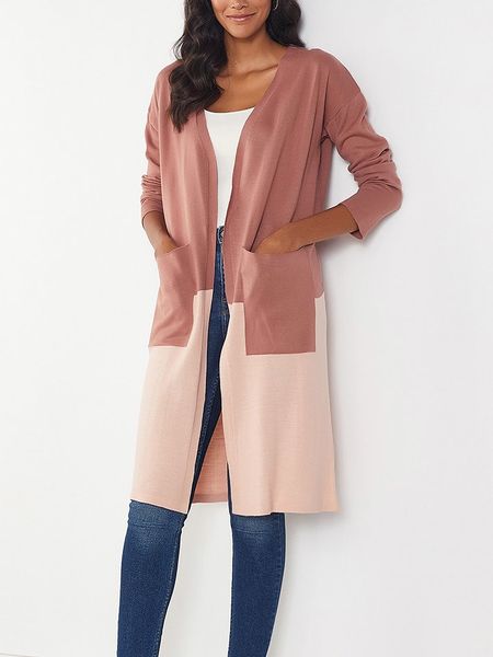 Milan Kiss Kardigan w kolorze jasnoróżowo-szaroróżowym rozmiar: L. Różowe kardigany Milan Kiss. Za 157,35 zł.