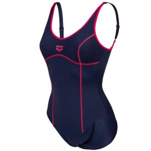 Damski kostium kąpielowy 1-częściowy Arena Tania Clip. Czerwone stroje jednoczęściowe Arena, bez wzorów, z tkaniny. Za 264,00 zł.