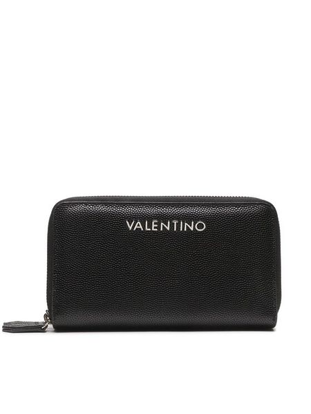 Valentino Portfel Divina VPS1R447G Czarny. Czarne portfele Valentino, bez wzorów, ze skóry. Za 208,99 zł.