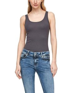 S.Oliver Top w kolorze szarym rozmiar: S. Szare topy s.Oliver, s, bez wzorów, bez kołnierzyka, bez ramiączek. Za 17,99 zł.