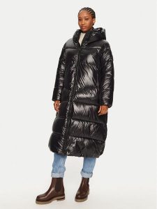 Save The Duck Płaszcz zimowy D41864W LUCK19 Czarny Loose Fit. Czarne płaszcze Save the duck, na zimę, bez wzorów, z syntetyku, bez kaptura. Za 849,99 zł.