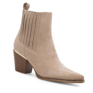 Botki Jenny Fairy. Brązowe botki Jenny Fairy, bez wzorów, bez obcasa, na słupku, bez zapięcia. Za 83,99 zł.