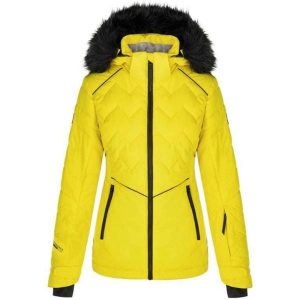 Damska kurtka narciarska Loaf Orsana M — wodoodporna i oddychająca. Czarne kurtki ZONE PERFECT, na zimę, m, bez wzorów, bez kaptura. Za 415,99 zł.