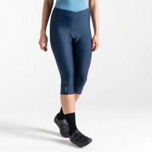 Legginsy rowerowe 3/4 damskie Wordly. Niebieskie legginsy Dare 2b, bez wzorów, z elastanu. Za 188,00 zł.