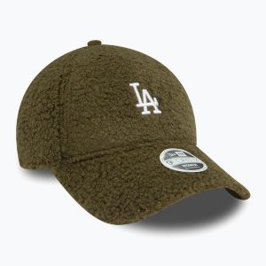 Czapka z daszkiem damska New Era Borg 9FORTY Los Angeles Dodgers. Zielone czapki New Era, bez wzorów. Za 139,99 zł.