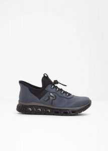 Wsuwane sneakersy marki Rieker z wyściełaną wkładką. Niebieskie buty sportowe bonprix, bez wzorów, bez zapięcia. Za 329,99 zł.