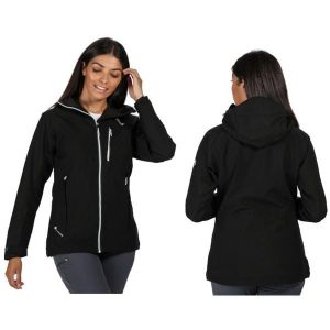 Kurtka trekkingowa dla kobiet Regatta Birchdale. Czarne kurtki Regatta, l, bez wzorów, bez kaptura. Za 179,99 zł.