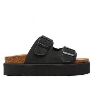 Klapki damskie O'Neill Platform Slider. Klapki O'Neill, bez wzorów, z jeansu, bez obcasa. Za 103,20 zł.