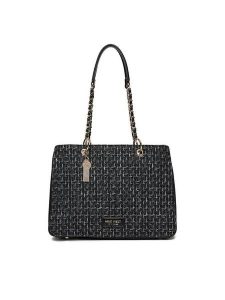 Nine West Torebka EO-Hudson-Heaven-LDA8005A Czarny. Czarne torebki klasyczne Nine West, bez wzorów, bez dodatków. Za 209,99 zł.