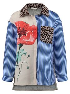 KEY LARGO Koszula "Ruby" w kolorze niebiesko-beżowym rozmiar: M. Brązowe koszule KEY LARGO, m, bez wzorów, bez kołnierzyka, bez ramiączek. Za 141,85 zł.