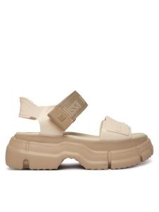 Melissa Sandały Melissa Pulse Ad 36854 Beżowy. Brązowe sandały Melissa, bez wzorów, z tworzywa sztucznego, bez obcasa, na koturnie, bez zapięcia. Za 598,99 zł.