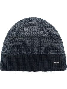 Eisbär Czapka "Caris" w kolorze szaro-czarnym rozmiar: onesize. Czarne czapki Eisbar, z aplikacjami, z wełny. Za 100,99 zł.