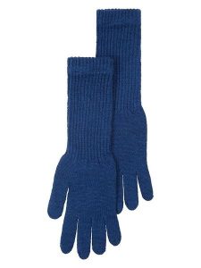 Lanerossi Wełniane rękawiczki "Asia" w kolorze niebieskim - 31 x 7 cm rozmiar: onesize. Niebieskie rękawiczki Lanerossi, bez wzorów, z wełny. Za 137,35 zł.