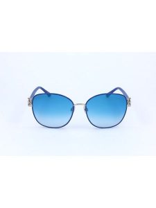 Swarovski Damskie okulary przeciwsłoneczne w kolorze srebrno-niebieskim rozmiar: 58. Niebieskie okulary przeciwsłoneczne Swarovski. Za 289,95 zł.