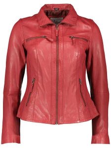 7eleven Skórzana kurtka w kolorze czerwonym rozmiar: 40. Czerwone kurtki 7eleven, bez wzorów, ze skóry, bez kaptura. Za 434,99 zł.