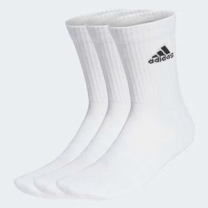 Skarpety Treningowe adidas Cushioned Crew 3 Pary. Białe skarpetki ADIDAS, bez wzorów, z bawełny. Za 66,00 zł.