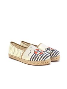 Calceo Espadryle w kolorze kremowo-granatowym rozmiar: 38. Brązowe espadryle Calceo, bez wzorów, bez obcasa. Za 188,85 zł.
