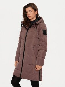 Halti Płaszcz zimowy Linjat 065-0409 Brązowy Regular Fit. Brązowe płaszcze HALTI, na zimę, bez wzorów, z syntetyku, bez kaptura. Za 799,99 zł.