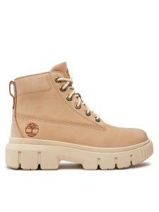 Timberland Trapery Greyfield Mid TB0A2FT6EN71 Beżowy. Brązowe buty zimowe Timberland, z nubiku, bez obcasa, bez zapięcia. Za 519,99 zł.