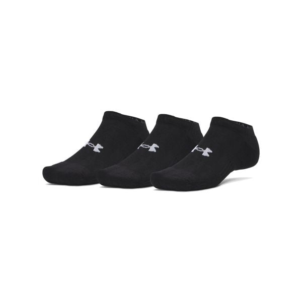 Under Armour UA PERFORMANCE COTTON 3PK NS Skarpetki unisex. Czarne skarpetki Under Armour, bez wzorów, z bawełny. W wyprzedaży za 48,99 zł.