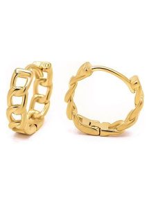 MOODE Kolczyki-kreole "Leopoldine" rozmiar: onesize. Żółte kolczyki MOODE, ze stali. Za 43,99 zł.