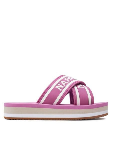 Napapijri Klapki NP0A4I8K Różowy. Czerwone klapki Napapijri, bez wzorów, z syntetyku, bez obcasa. Za 259,99 zł.