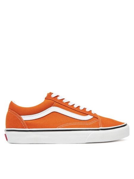 Vans Tenisówki Old Skool VN000D6W52K1 Pomarańczowy. Brązowe trampki Vans, bez wzorów, ze skóry, bez zapięcia. Za 209,99 zł.