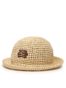 KARL LAGERFELD Kapelusz B1W46086 Beżowy. Brązowe kapelusze KARL LAGERFELD, bez wzorów. Za 429,99 zł.