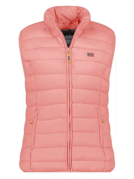 Geographical Norway Kamizelka pikowana "Vatikolor" w kolorze jasnoróżowym rozmiar: M. Różowe kamizelki Geographical Norway, m, bez wzorów, bez kołnierzyka, bez ramiączek, bez kaptura. Za 130,81 zł.