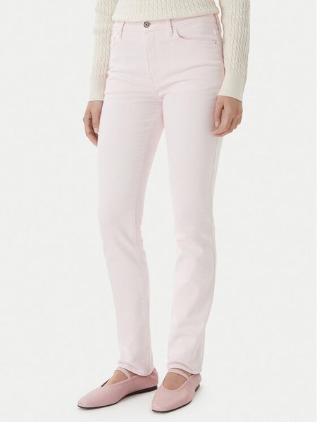 Tommy Hilfiger Jeansy WW0WW48579 Różowy jasny Slim Fit. Czerwone jeansy TOMMY HILFIGER, bez wzorów, z bawełny. Za 281,99 zł.