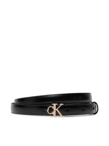 Calvin Klein Pasek Round Ck Buckle Smooth 15Mm LV04F7085G Czarny. Czarne paski Calvin Klein, bez wzorów, ze skóry. Za 209,99 zł.